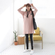 팡팡샵 T 긴 털A후드 수유 원피스