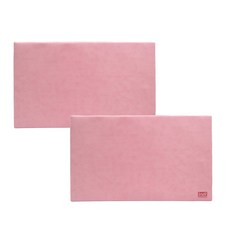 인디 boss 데스크매트 BASIC형 2p, 분홍색