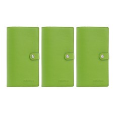 인디 가죽 명함집 96매 3p, 연두색
