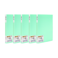 Melive透明文件夾 20頁, 薄荷, 5個