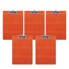 Indy A4板夾, 5個, 橘色