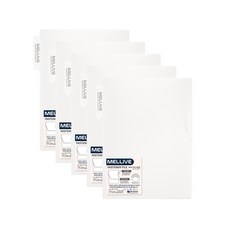 Melliveu指甲銼刀 正面指甲銼刀, 奶油, 5個