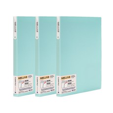 희망사무포인트 멜리브 클리어파일 40매, 민트, 3개