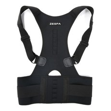 ZESPA Body Army 直立姿勢肩帶 ZP2460BK 黑色 S, 1個