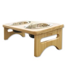 MONAGIO 寵物原木餐具, 混合顏色, 1個