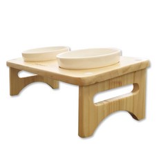 MONAGIO 寵物原木餐具, 混合顏色, 1個