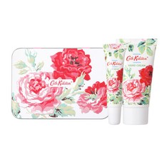Cath Kidston 玫瑰護手霜 50ml+潤唇膏 10ml+鐵盒組合, 1套