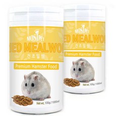 모스트펫 건조 밀웜 햄스터 간식, 1L, 2개