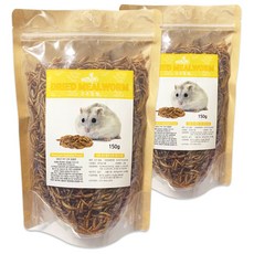 모스트펫 건조 밀웜 햄스터 간식 리필, 150g, 2개