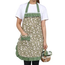 빅리본 방수앞치마, 그린, 1개