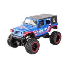 이지휠 지프랭글러 012 무선조종 몬스터트럭 오프로드 4륜구동 대형 RC카, 블루, 1개