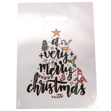 Inp 聖誕樹透明塑膠提袋 100入, 混合顏色