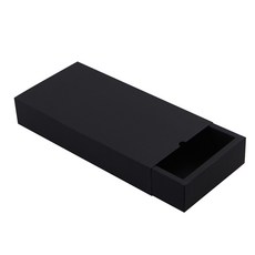 黑色抽屜式禮物盒 28號 28 x 14 x 5 cm, 單一顏色, 5個