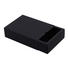 黑色抽屜式禮物盒 19號 19 x 14 x 5.2 cm, 單一顏色, 5個