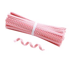 長條束帶 10cm, 250個, 粉紅點點
