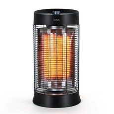 이노크아든 2단 회전 입체난방 카본히터, IA-i912, 블랙