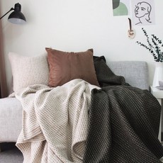 Maison Textile 波浪人字紋毛毯