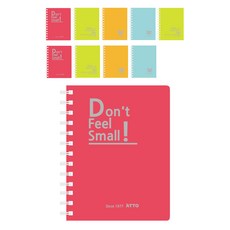 希望筆記 4色 PP 左翻筆記本 110張, 10個, 隨機出貨