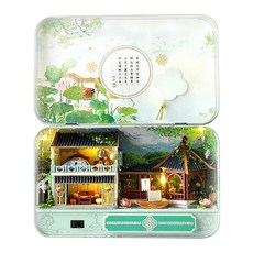 미니어처 드림박스 DIY 키트 여름, 혼합 색상, 1개