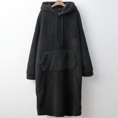 BONBONSTORY 毛絨連帽孕婦裝