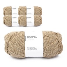 YEONIL Rope編織羊毛線, 23號燕麥片