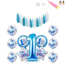 王子殿下祝賀週歲派對組合, 混合顏色, 1套