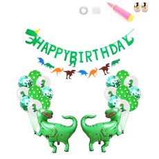 미니띠네 해피 벌스데이 공룡가랜드홈파티세트, 혼합색상, 1세트