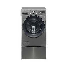 LG전자 트윈워시 드럼세탁기 19kg 방문설치, F19VDTM, 모던 스테인리스