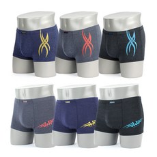 OMAR SHARIF 柔軟四角內褲 6件組