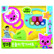 핑크퐁 미미월드 노래하는 손놀이 악기세트, 혼합 색상, 1개