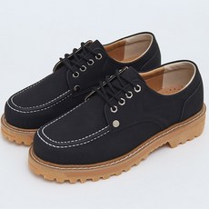 PUBLIC GARDEN 縫線綁帶皮革鞋