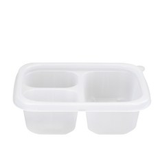 엠브이팩 PP사각반죽용기 3칸 300ml, 1개입, 600개