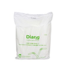 투두피엘씨 디앙 생분해성 PLA 벌크 버블티 빨대 12mm x 21cm, 1000개입, 1개