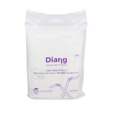 디앙 투두피엘씨 생분해성 PLA 벌크 버블티 빨대 12mm x 25cm, 1000개입, 1개