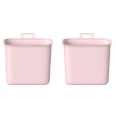 廚房掛式垃圾桶 2入, 粉色的
