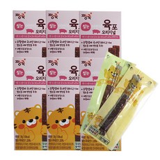 짱죽 쌀눈 어린이육포, 오리지널, 6개, 30g