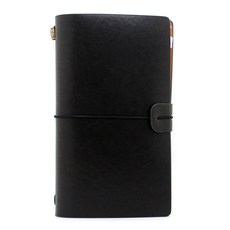 VIC DREAM 復古皮革筆記本, 黑色