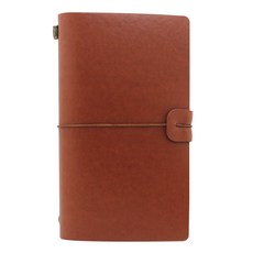 VIC DREAM 復古皮革筆記本, 棕色