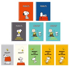 SNOOPY 上翻+左側翻筆記本組, 隨機發貨