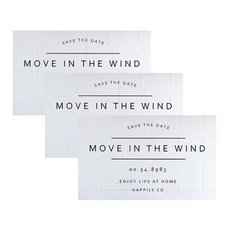 JCC貿易防汙設計廚房衛生透明貼紙 風, 3個