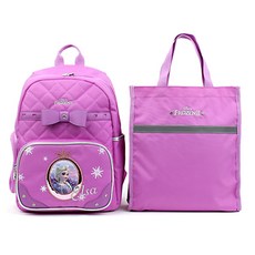 WINGHOUSE 迪士尼冰雪奇緣2艾莎圖案後背包+手提包組