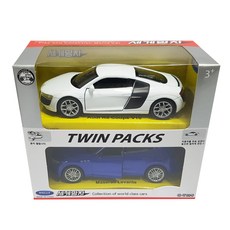 新款世界名車壓鑄汽車模型雙件組 B套組, 混合顏色