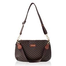 CCREANG 女款皮革休閒斜背包 S733, 棕色的