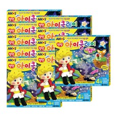 아모스 탱탱아이클레이 야광 형광세트 4종 x 10p, 야광 노랑, 형광 연두, 형광 분홍, 파랑
