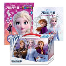 겨울왕국2 100조각 직소퍼즐 D-K100-008 + 겨울왕국2 스티커미니북 + 겨울왕국2 미니에듀스티커북, 토이앤퍼즐,대원앤북, 애플비