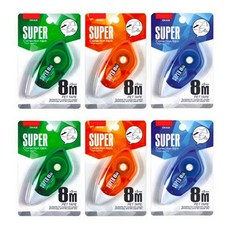 창리 다다 가성비 슈퍼 수정테이프 8m, 랜덤 발송, 6개