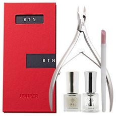 JENIPER Bulletproof 指甲角質層護理套組, 角質鉗+卸妝油+油+推石器隨機送, 1套
