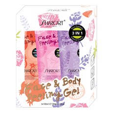 샤카트 페이스 앤 바디 각질 제거 필링젤 100ml x 3종 세트, 1세트