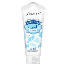 SHARCART 多合1沐浴鹽身體磨砂沐浴露 椰奶味, 320克, 1個