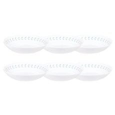 Luminarc LAGUNA餐盤 20cm, 白色, 6入